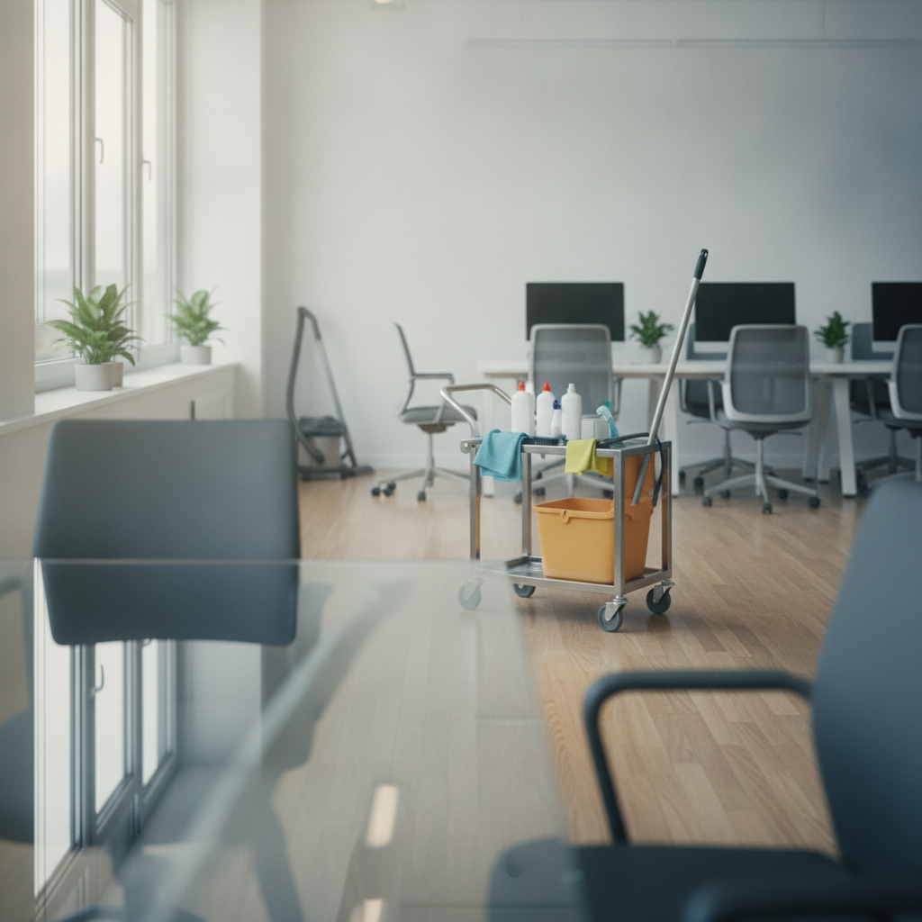 Office Cleaning Service - No Face and No Text