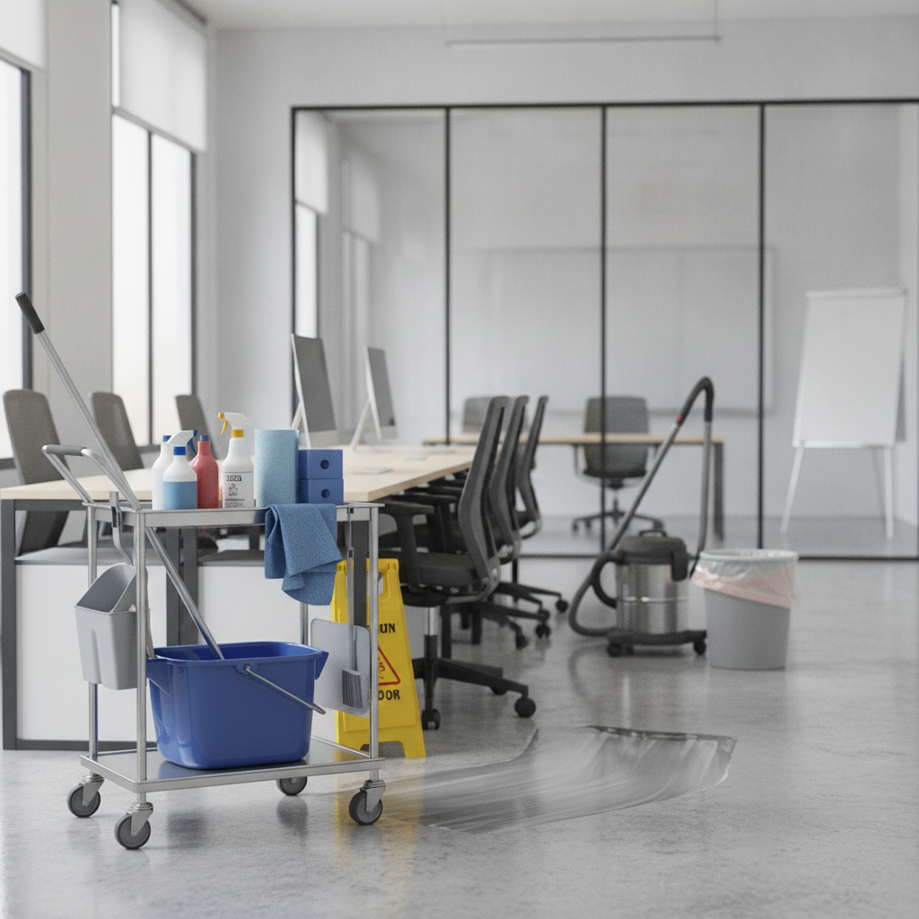Office Janitorial Service - No Face and No Text